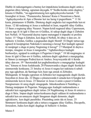 Ilocano bible new testament | DOCX
