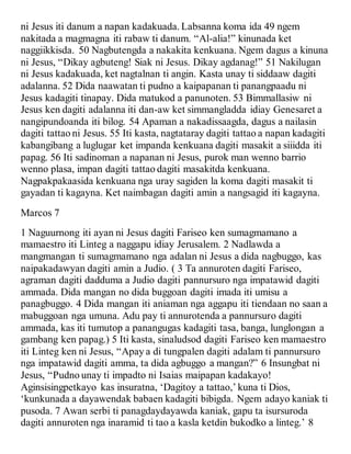 Ilocano bible new testament | DOCX