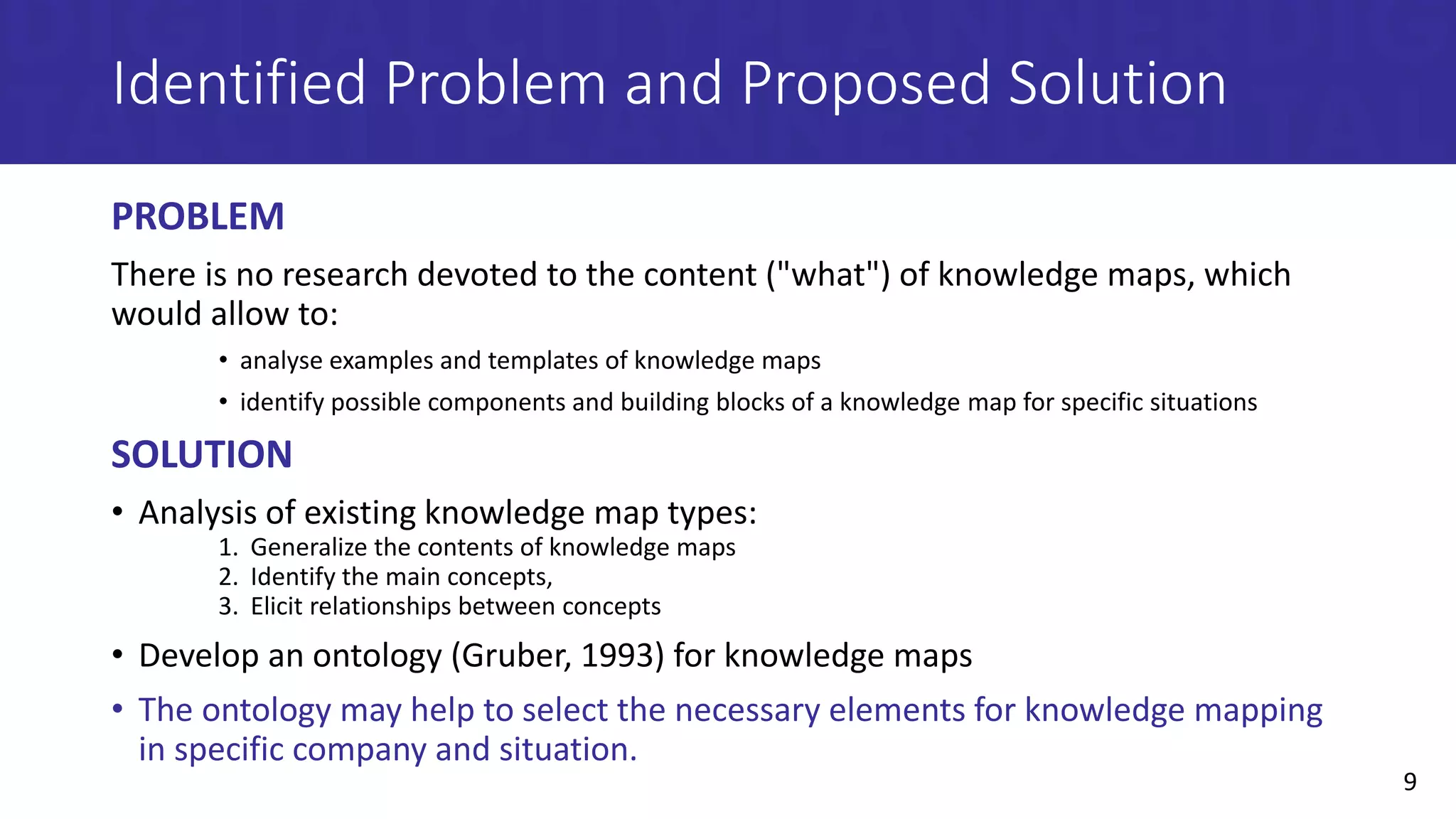 Map of the Maps: Conceptualization of the Knowledge Maps | PPT