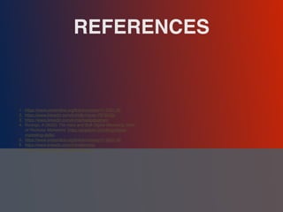 REFERENCES
1. https://www.onetonline.org/link/summary/11-2021.00
2. https://www.linkedin.com/in/holly-heuer-7978533/
3. https://www.linkedin.com/in/michaelpstephan/
4. Rodrigo, A (2022) The Hard and Soft Digital Marketing Skills
of Rockstar Marketers. https://acadium.com/blog/digital-
marketing-skills/
5. https://www.onetonline.org/link/summary/11-2021.00
6. https://www.linkedin.com/in/melitorres/
7. https://www.linkedin.com/in/salma-ali/
 
