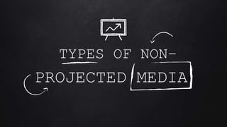 PROJECTED MEDIA
TYPES OF NON–
 