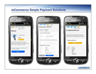 mCommerce Simple Payment Solutions
 