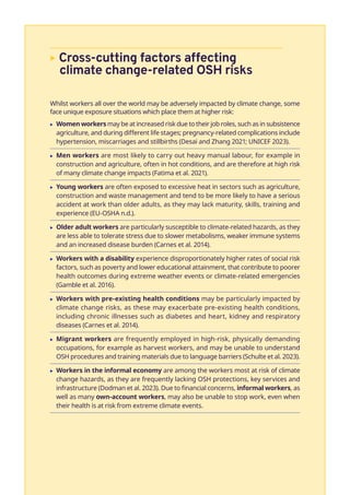 Climate change and safety and health at work | PDF