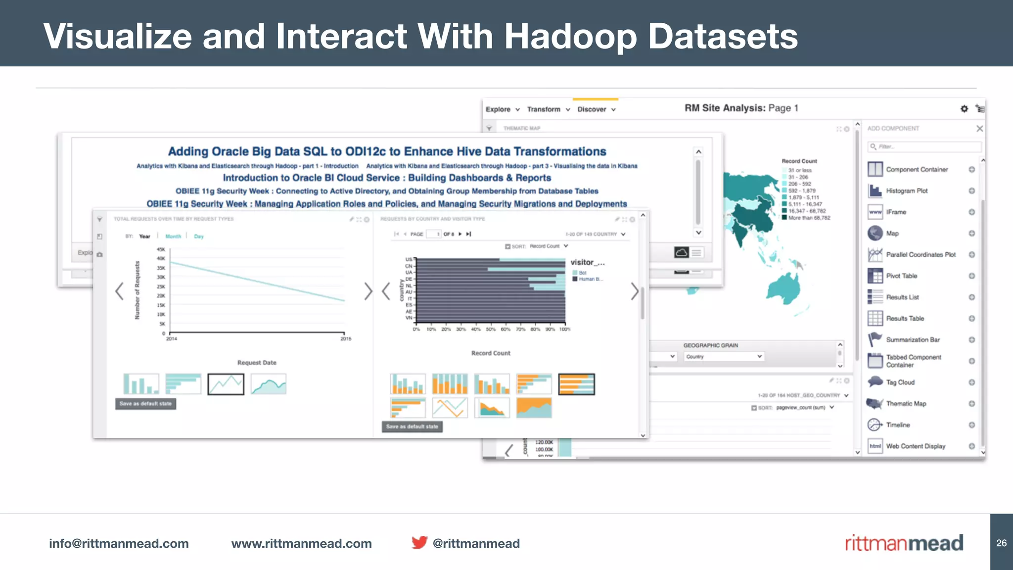 info@rittmanmead.com www.rittmanmead.com @rittmanmead 26
Visualize and Interact With Hadoop Datasets
 
