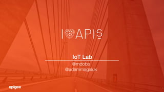 1
IoT Lab!
@mdobs
@adammagaluk
 