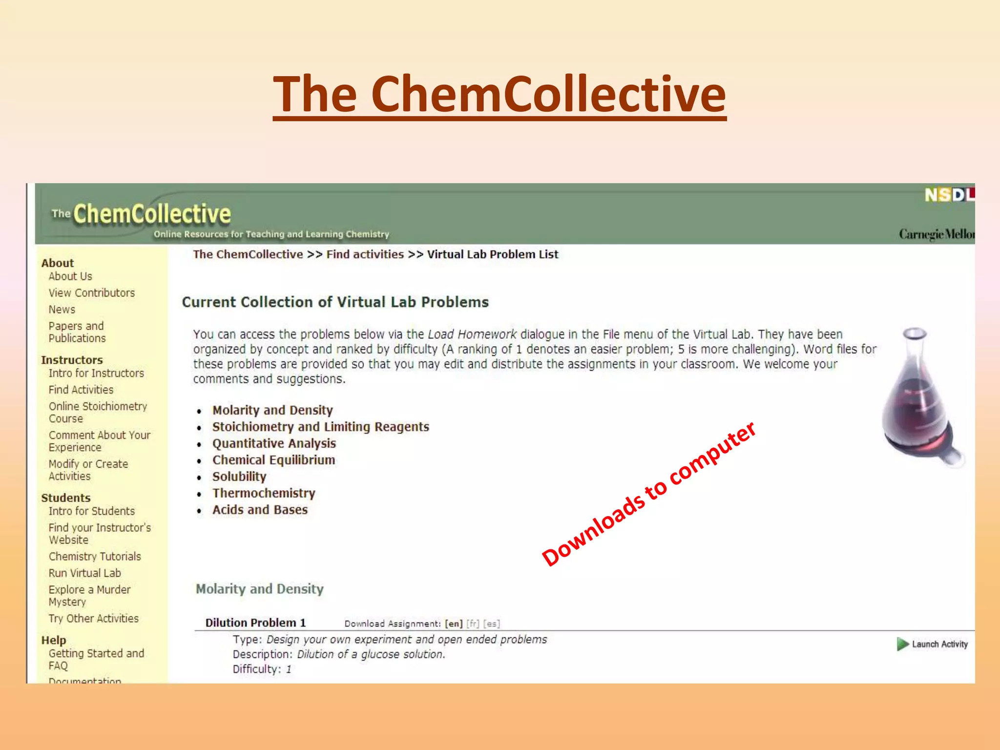 The ChemCollective
 
