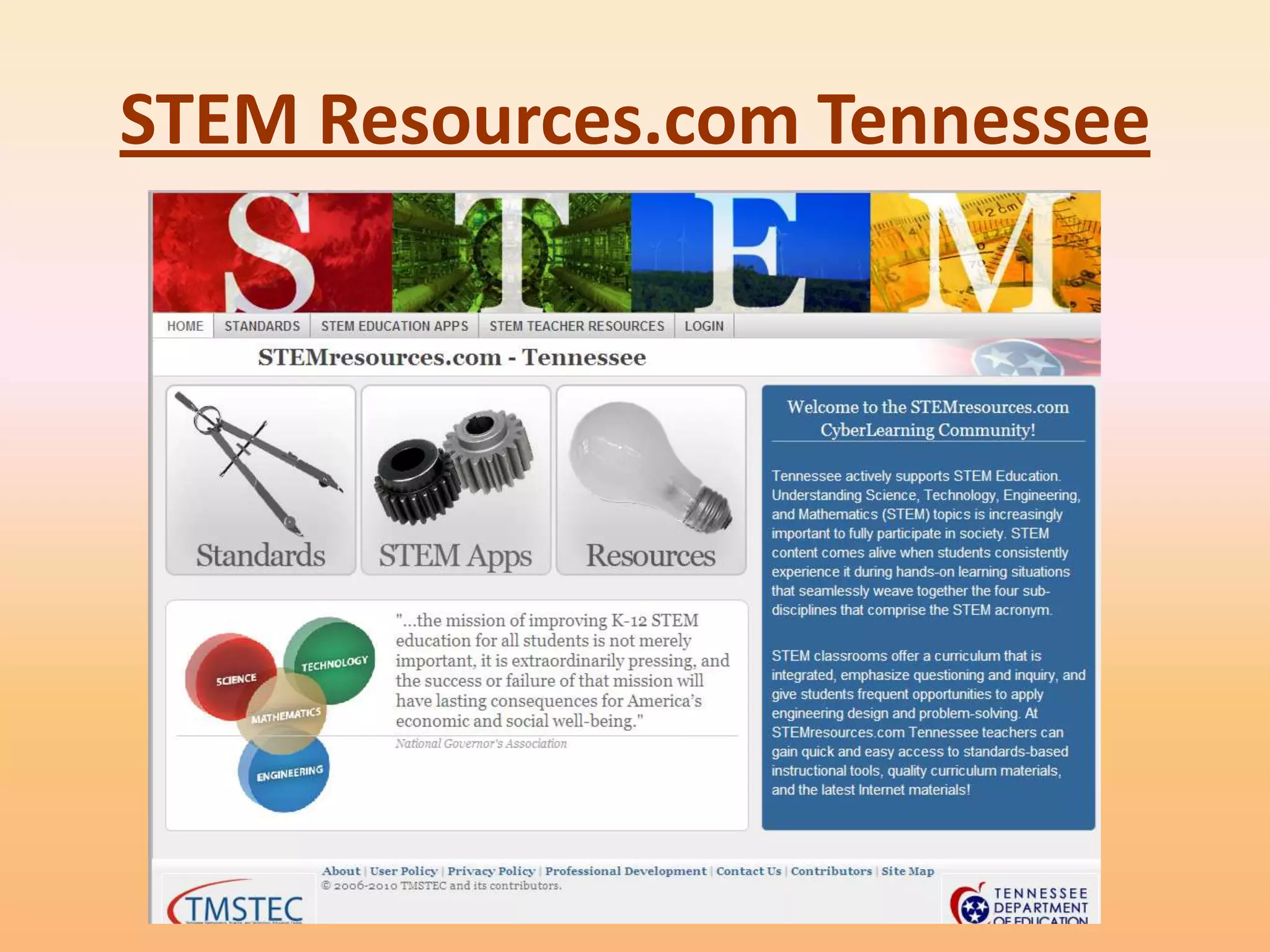 STEM Resources.com Tennessee
 