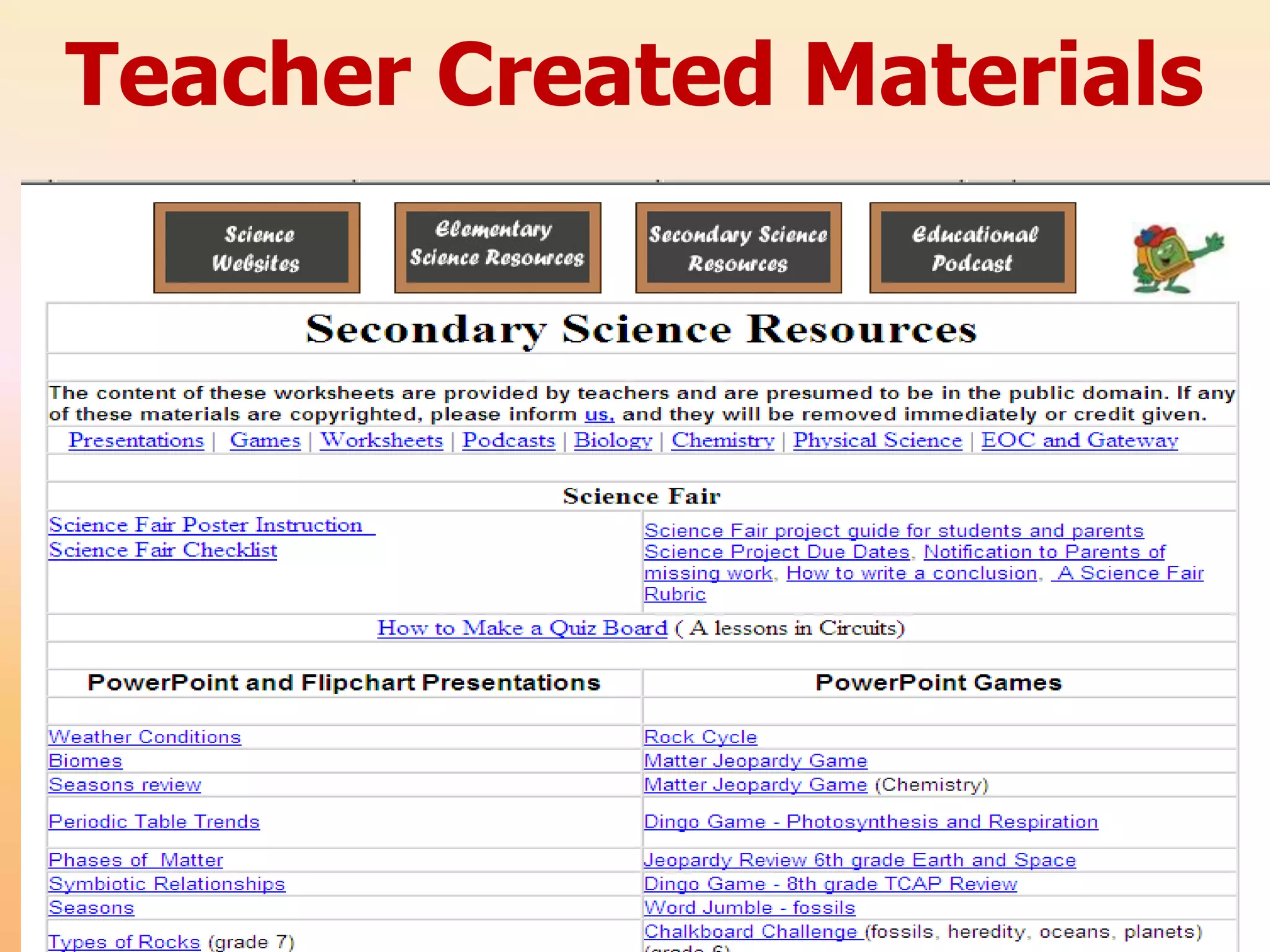 Teacher Created Materials
 