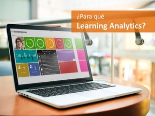 ¿Para qué
Learning Analytics?
 