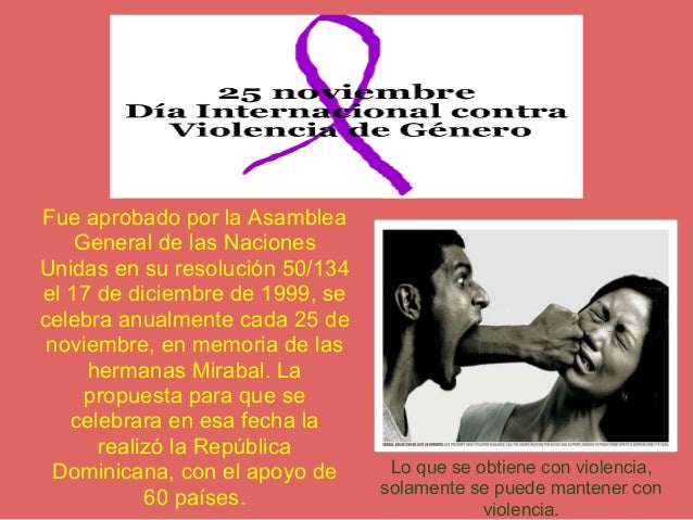 25 DE NOVIEMBRE. DÍA CONTRA LA VIOLENCIA DE GÉNERO