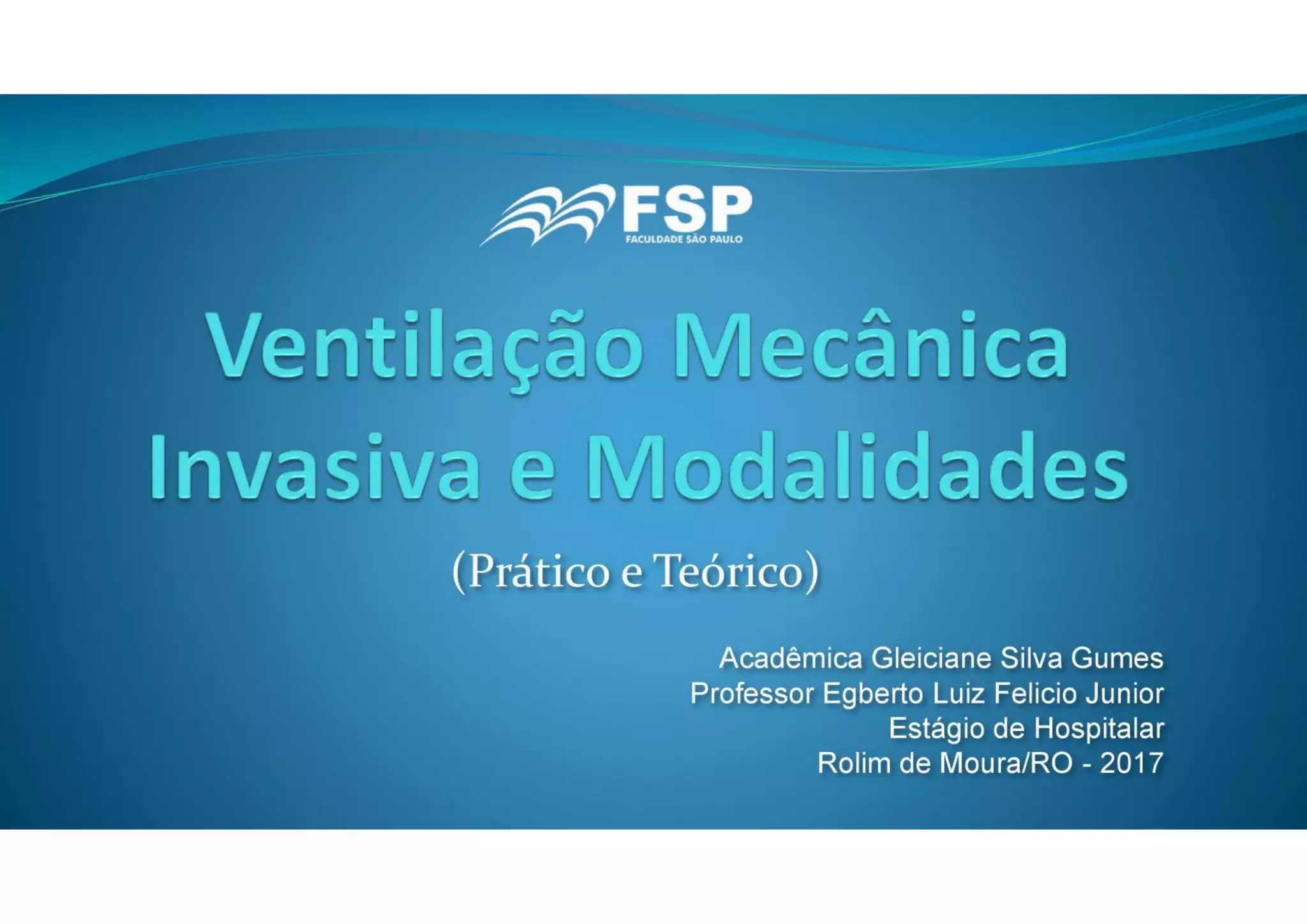 Ventilação Mecânica Invasiva e suas Modalidades - VMI | PDF