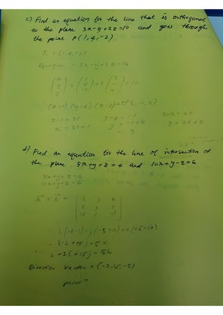 Equation of line problem and solution | PDF