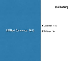 Testimonials
We are customers of ERPNext and I must say I am very impressed with
the overall support and business model the team has implemented.  
- Aditya Iyer
I have strongly recommended the use of ERPNext to a customer and
potential partner of ours based in Vancouver, Canada. You all are
developing a phenomenal product and we’re trying to really push
through implementation at our company. 
- Jai Kejriwal
 