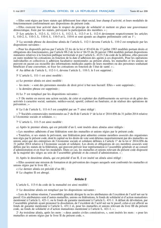 « Elles sont régies par leurs statuts qui définissent leur objet social, leur champ d’activité, et leurs modalités de
fonc...
