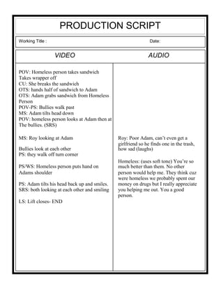 Production Scripts | PDF
