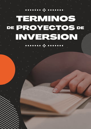 INVERSION
PROYECTOS
TERMINOS
DE DE
 