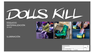 MATERIALIZACIÓN I
esquicio
PROF. TIT. JORGE GONELLA
PROF. JIP. LIC.GISELA FUNES
LÁMINA
PELEGRINA
1
ESQUICIO
MATERIALIZACIÓN
25/10/22
ILUMINACIÓN
 