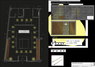 1,80
0,12
1,62
0,18
0,20 0,50 0,20 0,30
7,58
0,34
4,15
0,30
1
7
,
5
0,40
0
9
,
0
1
0,
34
4,
17
0,
30
1,
56
2,7
1
11
,08
0,30
0,20
0,30
1,39
0,88
1,11
0,43
1,41
0,20
0,20
6,40
1,
99
0,99 1,80
Alumno:
Lámina3
vº
Prof. titular Arq. Jorge Gonella
Prof. JTP Lic. Gisela Funes
MATERIALIZACIÓN II
Carolina Inglés
Local Comercial-Piedra Vlanca
Catálogo
1
2
Rieles con 5 cabezales
Color: Negro
Luz: Blanca
Rieles con 4 cabezales
Luz: Cálida 3500k
Tiras led
Luz: Neutra 4000k
2
1
3
3
Rieles con 5 cabezales
Luz: Cálida 3500k
 