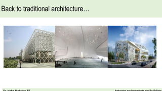 Back to traditional architecture…
 