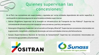 vigencia de las concesiones en el peru - Derecho economico | PPTX