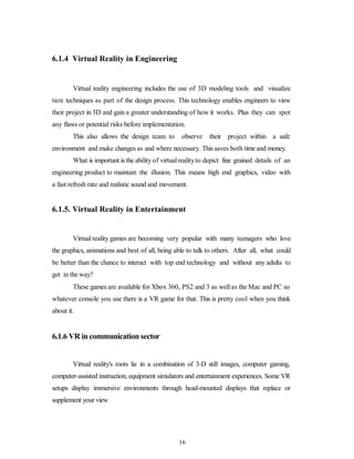 Virtual Reality Report.pdf VIRTUAL REALITY DOCUMENTATION | PDF