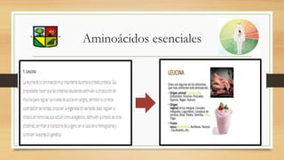 Aminoácidos esenciales
 