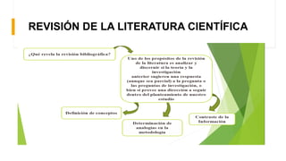 REVISIÓN DE LA LITERATURA CIENTÍFICA
 