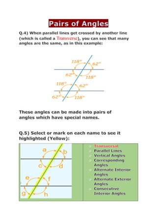 Properties Of Angles Formed By Parallel Lines Grade 8 Pdf Properties Of Angles Formed By Parallel Lines Grade 8 Pdf