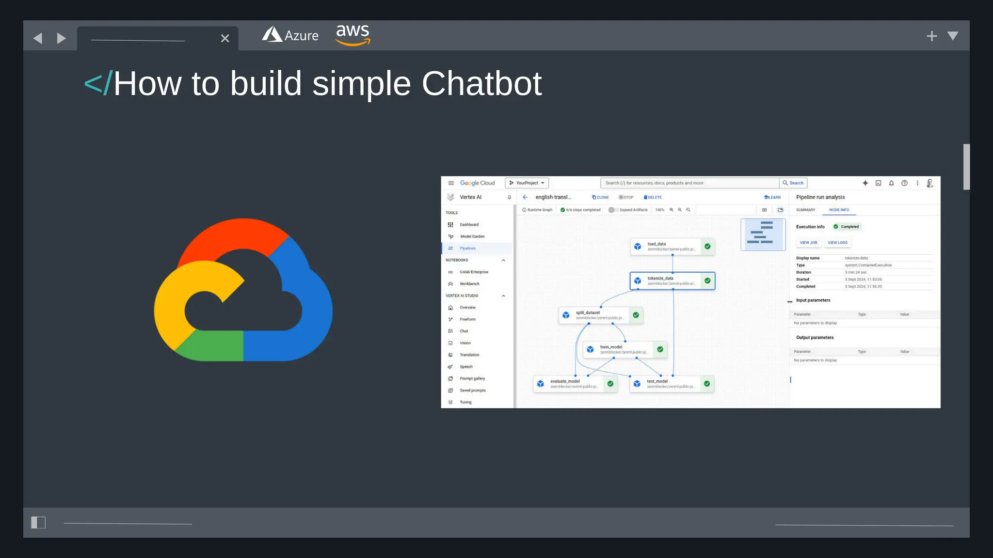 </How to build simple Chatbot
 