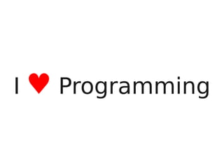I love programming | PDF