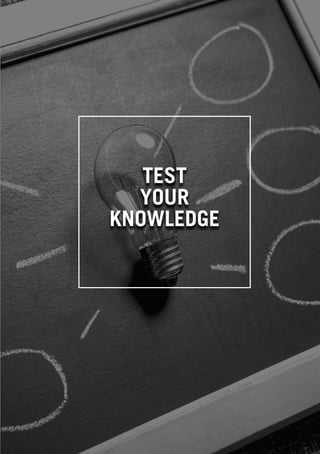 WHAT IS A COOPERATIVE ENTERPRICE
TEST
YOUR
KNOWLEDGE
 