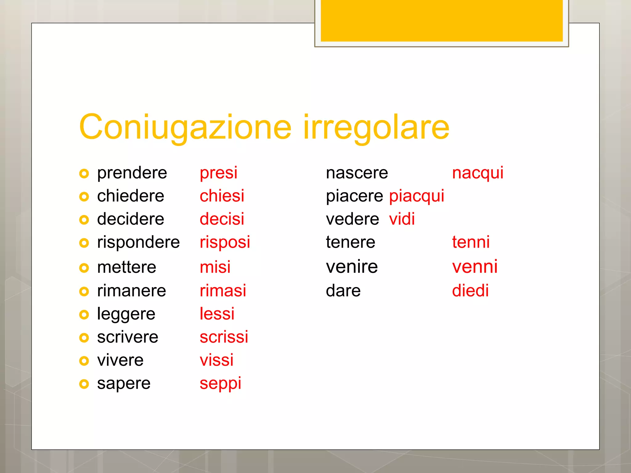 Il passato remoto | PPT
