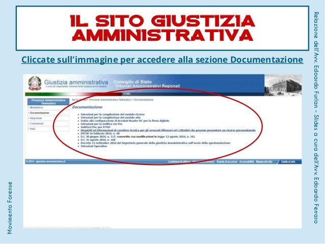 Processo Amministrativo Telematico - Pratica - Il sito Giustizia Ammi…