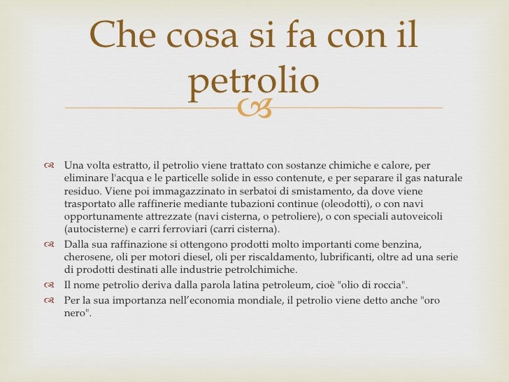 Il Petrolio
