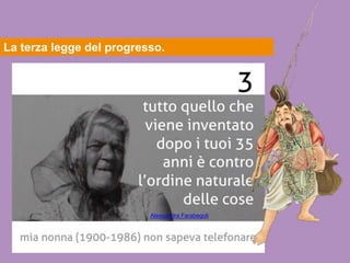 La terza legge del progresso.
Alessandra Farabegoli
Alessandra Farabegoli
Alessandra Farabegoli
 