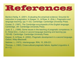 Demystifying Interlanguage Pragmatics for EFL Teachers | PDF