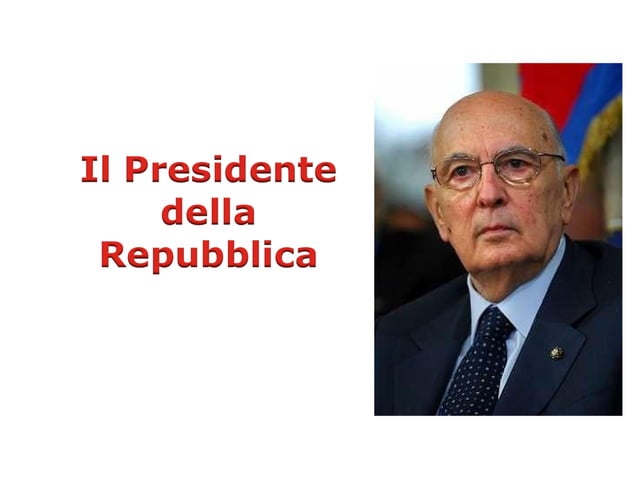 Chi Era Il Presidente Della Repubblica L'anno Della Fondazione Dell'ue Il presidente della repubblica | PPT