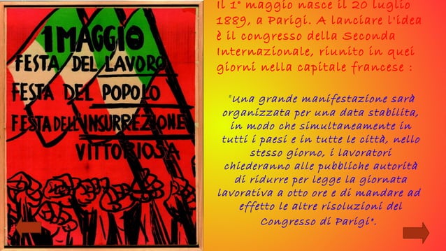 Il primo maggio. | PPT