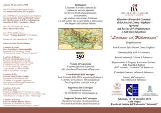 Convegno della Società Dante Alighieri a Salonicco