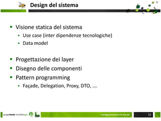 Il lavoro dell’analistaAnalisi funzionaleVisione dinamica del sistema