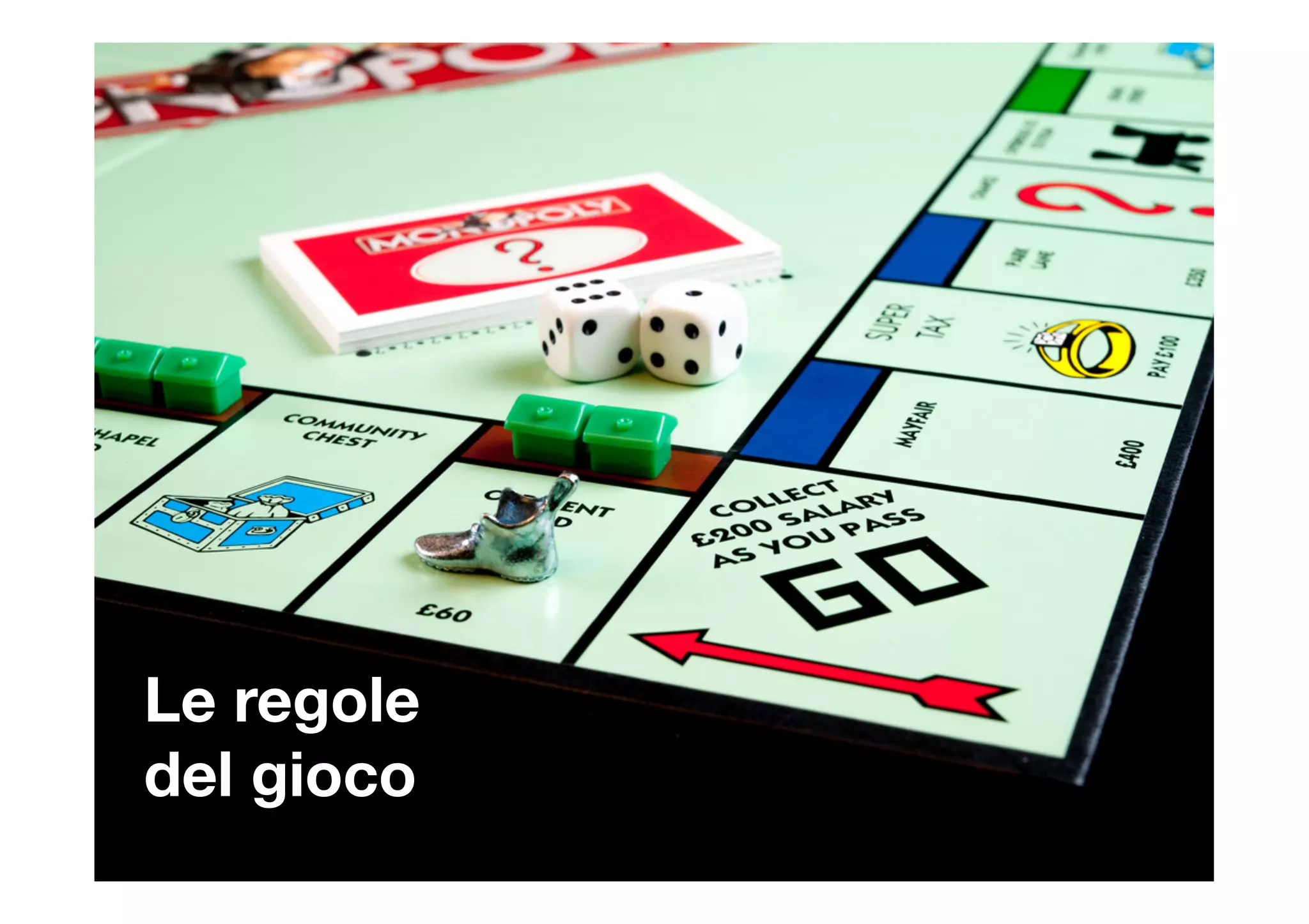 Le regole 
del gioco
 
