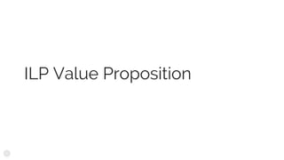 ILP Value Proposition
 
