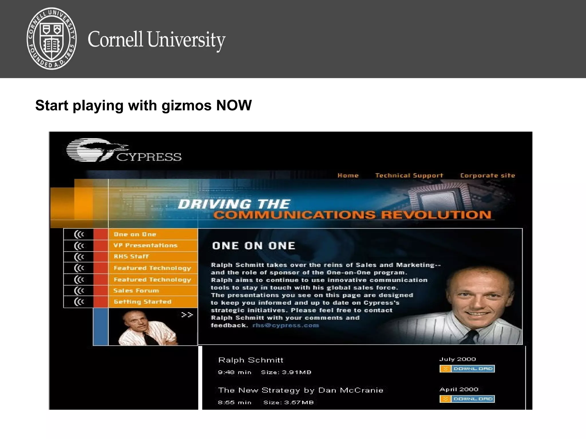 Start playing with gizmos NOW 