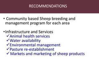 Utilizing technology to improve market access and livelihood security among pastoralists in eastern Africa: A case for the indegenous sheep in Kenya
