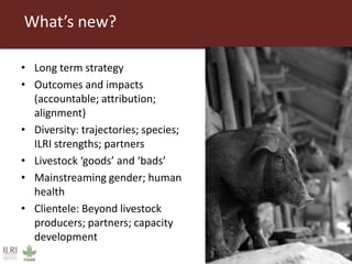 Livestock research for Africa’s food security and poverty reduction
