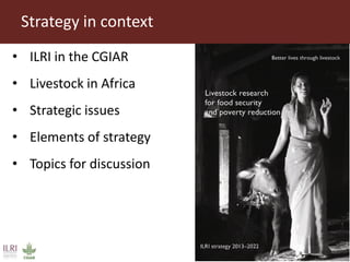 Livestock research for Africa’s food security and poverty reduction