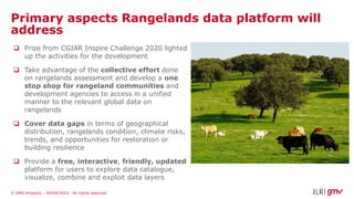 Rangelands data platform: Establishing the first-ever global data platform for monitoring rangelands and consolidating rangeland data