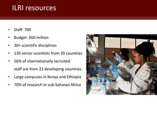 ILRI in Zambia and sub-Saharan Africa: Food safety, zoonoses and animal health