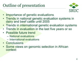 From contemporary comparison to genomic selection: Trends in the principles for genetic evaluations 