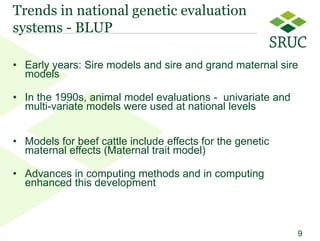 From contemporary comparison to genomic selection: Trends in the principles for genetic evaluations 